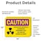 Signmission Radiation & Laser Sign, 10 in H x 14 in W, Vinyl Decal, Rectangle OS-2PACK-CR-D-1014-L-10211 - alternate 2